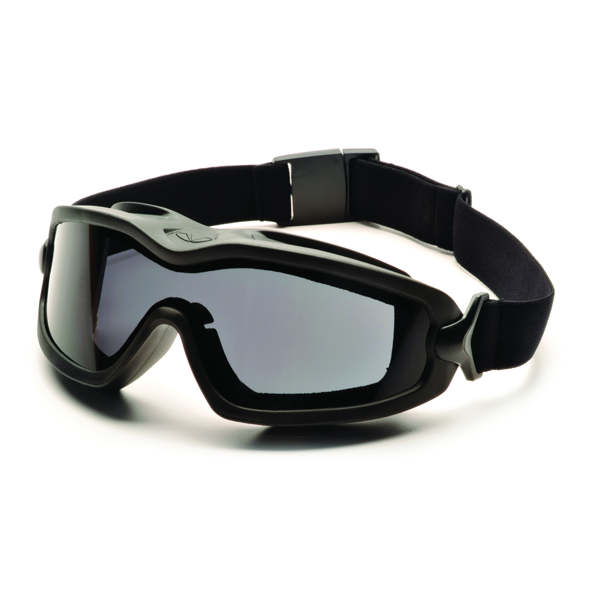 Pyramex Safety V2G Plus Safety Glasses — Black Frame, Dual Gray Anti-Fog Lenses, Model# GB6420SDT